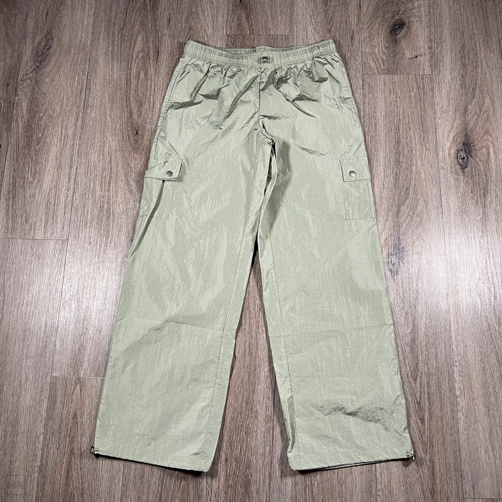 Edikted‎ Women's Pants Cargo Lightweight Pull On Elastic Waist M Green